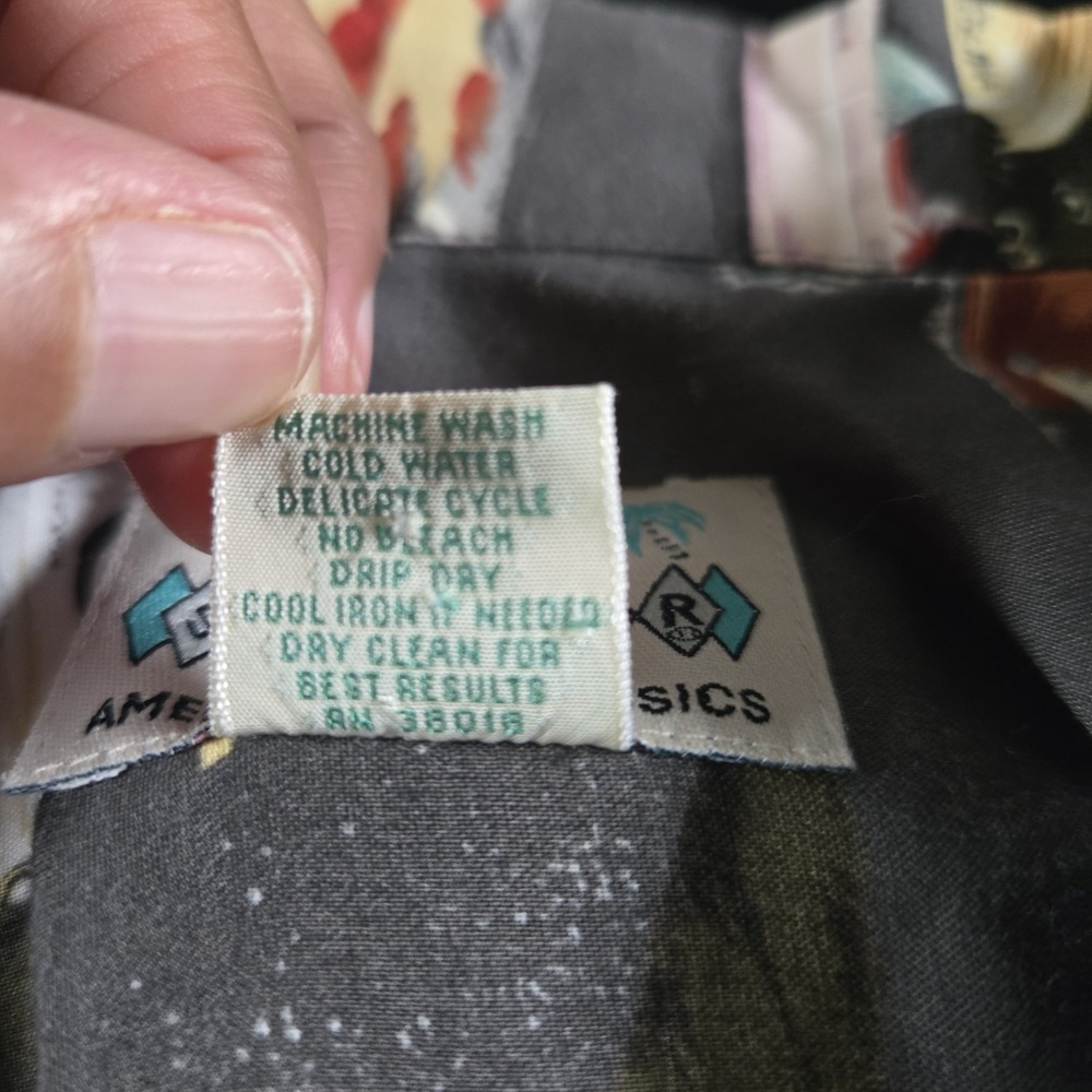 VTG Reyn Spooner American Classics Mens Large Button Up Rayon Classic Cars USA - Picture 7 of 9